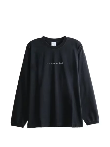 Lung tricou Vetements cu imagine negru