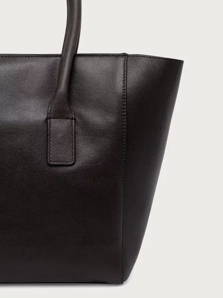 Marc O'Polo torebka shopper skórzana brązowa