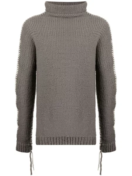 Пуловер Boris Bidjan Saberi от мерино вълна сиво