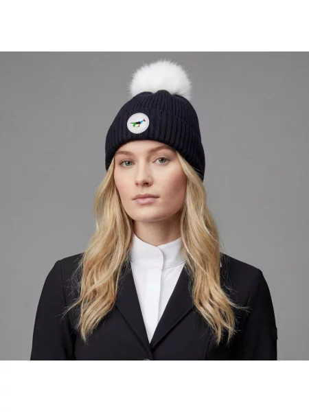 Czapka z pomponem Galop Wear czarna