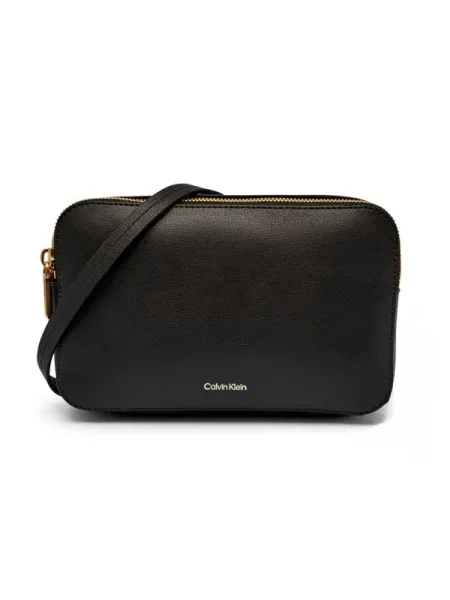 Calvin Klein Geantă Foil Logo Elongated Camera Bag negru