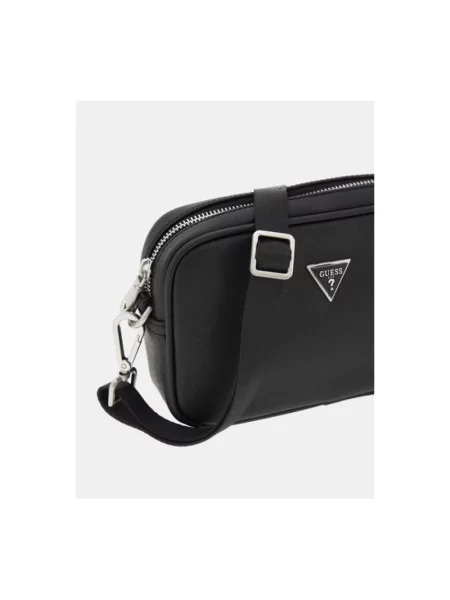 Mała mały torebka crossbody Guess elegancka czarna