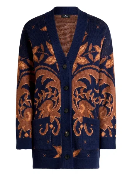 Cardigan Etro de lână albastru