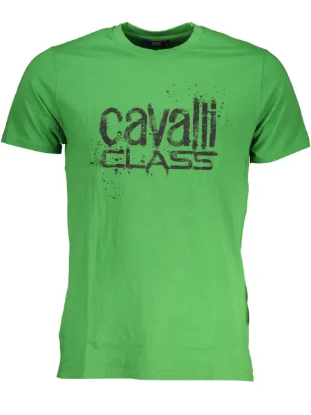 Tricou Cavalli Class scurt verde