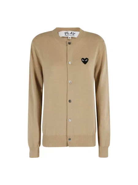 Kardigan Comme Des Garcons Play brązowy