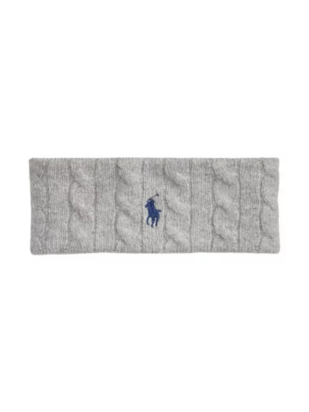 Vlněné rukavice Polo Ralph Lauren šedé