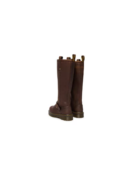 Dr. Martens Zimski škornji ANISTONE KNEE HIGH CRAZY HORSE rjava
