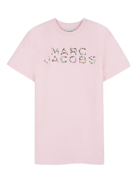 Sukienka koszulowa dziecięca Marc Jacobs różowa