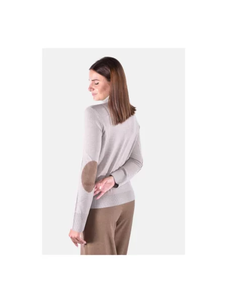 Sweter z golfem Max Mara beżowy