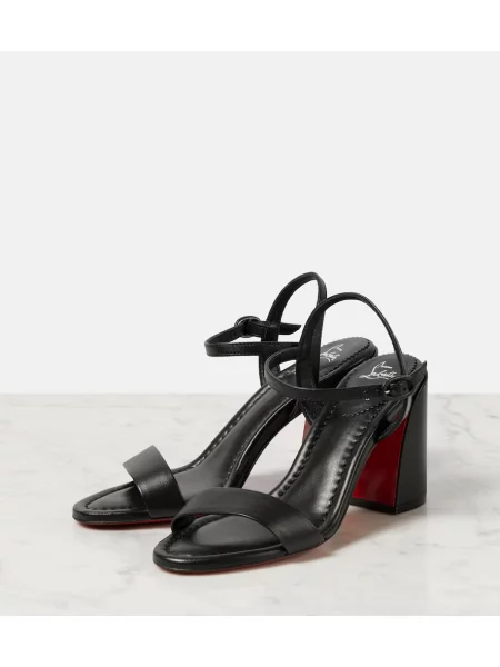 Kožené sandále Christian Louboutin čierna