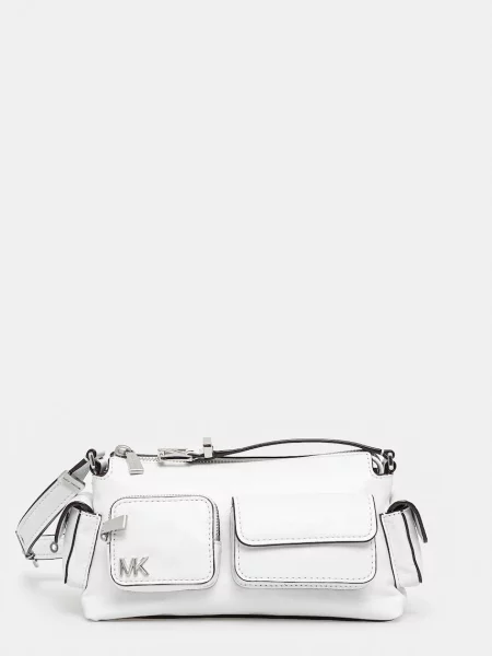 Geanta de piele Michael Michael Kors din piele alb