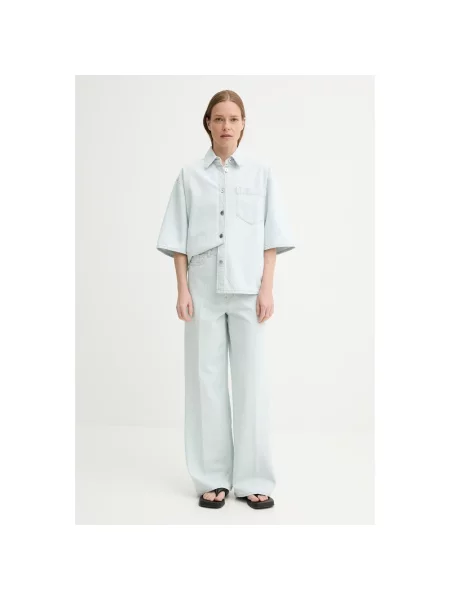 AERON jeansy MONTGOMERY high waist niebieskie