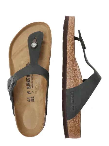 BIRKENSTOCK Žabky Gizeh tmavozelená