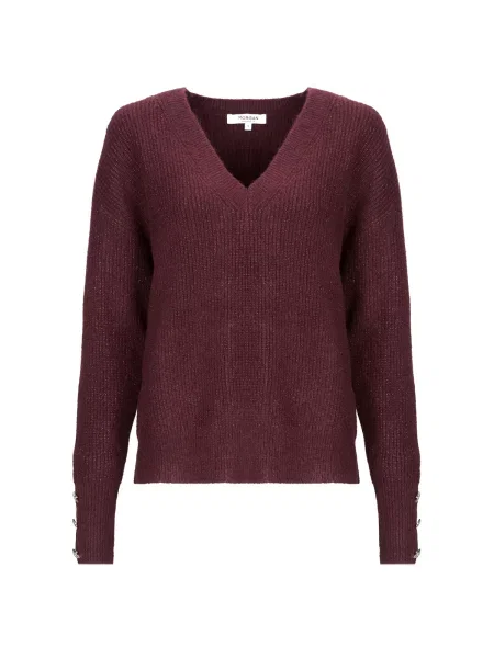 Svetr Morgan De Toi s výstřihem do v červený