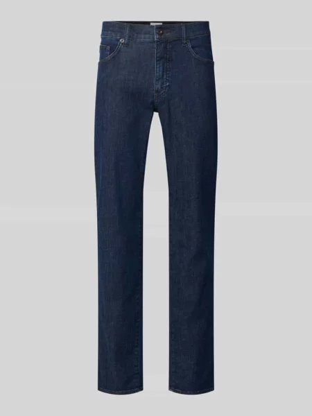 Jeansy o kroju regular fit z ultralight wykończeniem model CADIZ' Brax granatowe