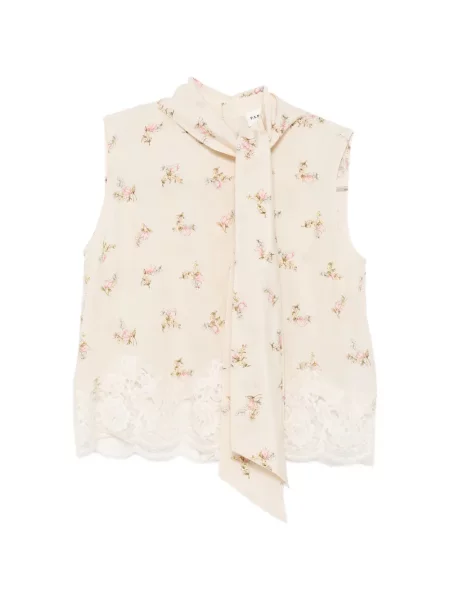 Bluză P.a.r.o.s.h. cu model floral cu imagine din dantelă
