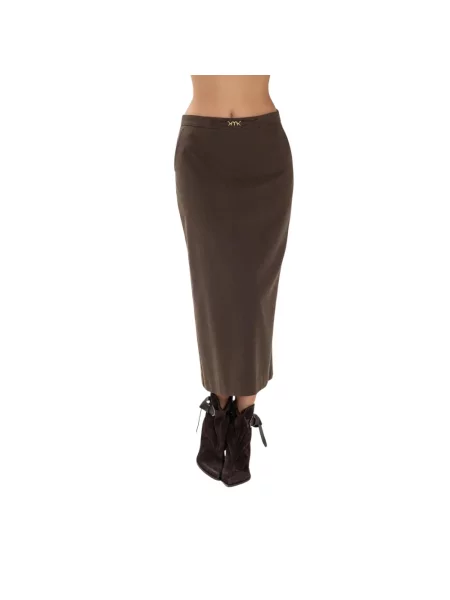 Osłona spódnica ołówkowa Momoni brązowa