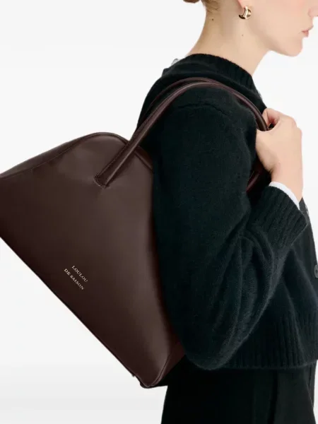 Geantă shopper Loulou De Saison din piele maro