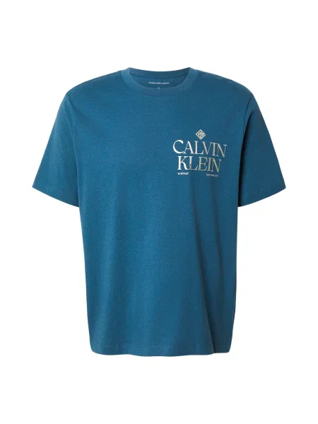 Calvin Klein Jeans Tricou auriu / petrol verde