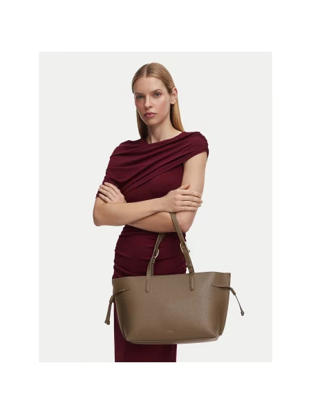 Bőr kézitáska Furla barna