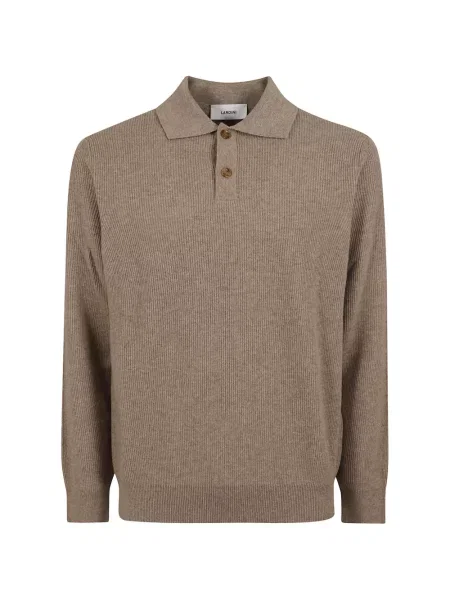 Lung tricou polo Lardini tricotate