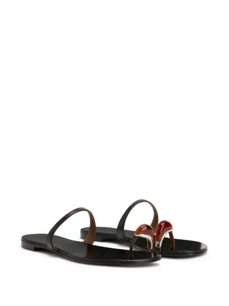 Sandale Giuseppe Zanotti fără toc negru