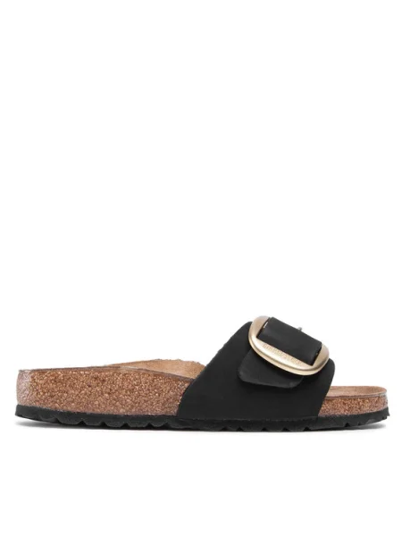 Birkenstock Чехли Madrid Big Buckle черен