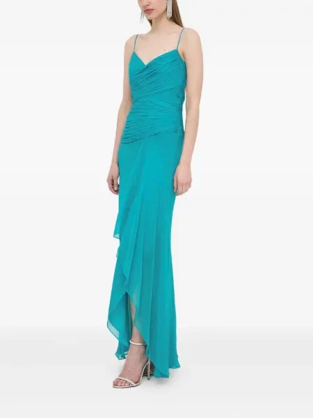 Rochie Luisa Spagnoli de mătase de costum albastru