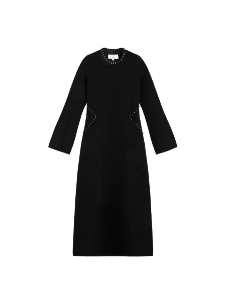 Scalpers Rochie tricotat / argintiu negru