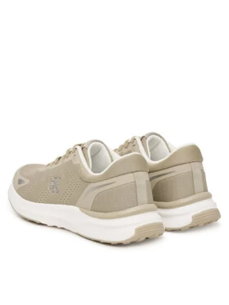 Calvin Klein Sneakersy Low Cut Lace-Up béžová