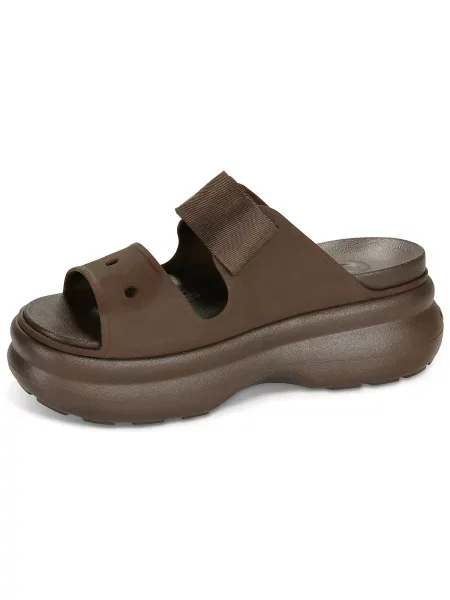Pantofi Crocs cu bretele maro