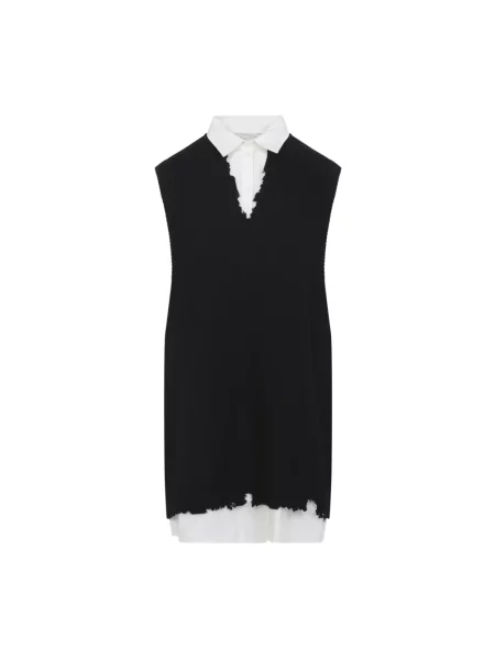 Sukienka mini Mm6 Maison Margiela czarna