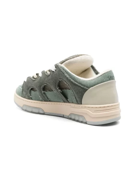 Lniane sneakersy Santha zielone