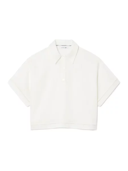 Lacoste polo z lyocellem biała