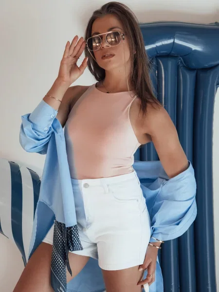 Szorty jeansowe GLAMWEAR Dstreet białe