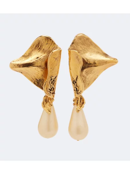 Cercei Saint Laurent cu perle