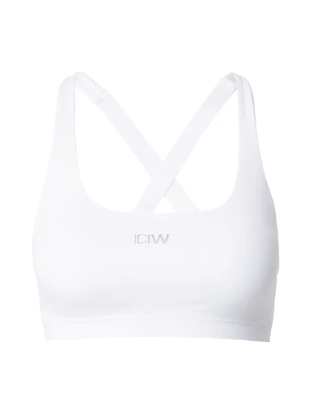 ICANIWILL Sutien sport gri deschis alb