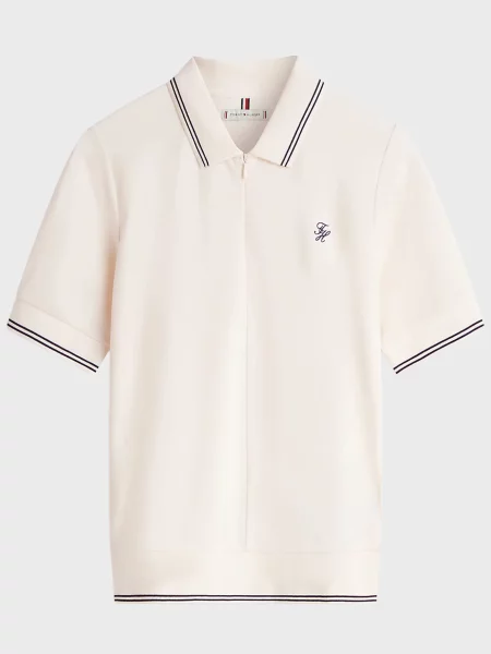 Поло Tommy Hilfiger біле
