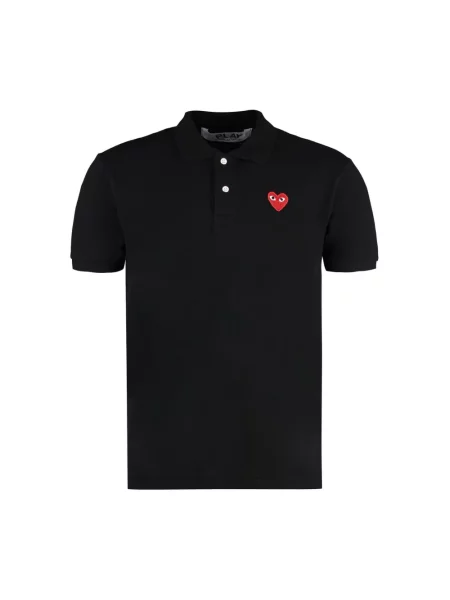 Koszulka polo Comme Des Garcons Play czarna