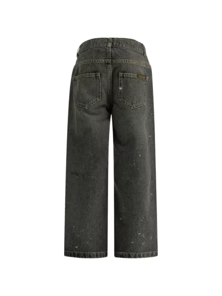 Jeansy straight leg dziecięce Golden Goose szare