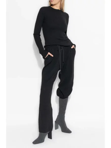 Megztos kelnės Fear Of God Essentials juoda
