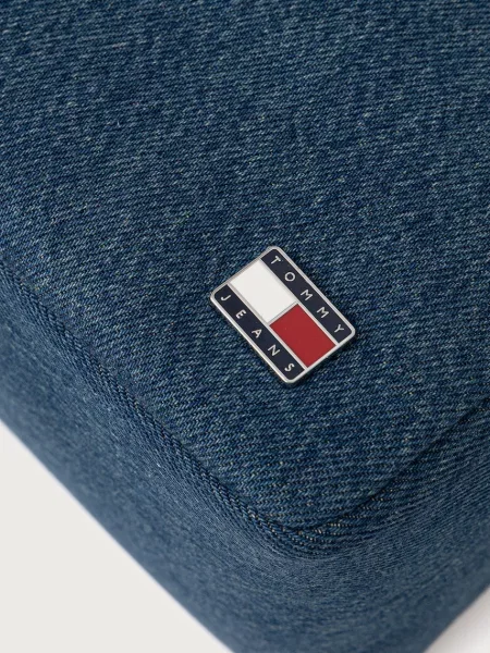 Tommy Jeans чанта crossbody дамска от деним синьо