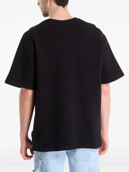 Tricou Karl Kani cu broderie tricotate negru