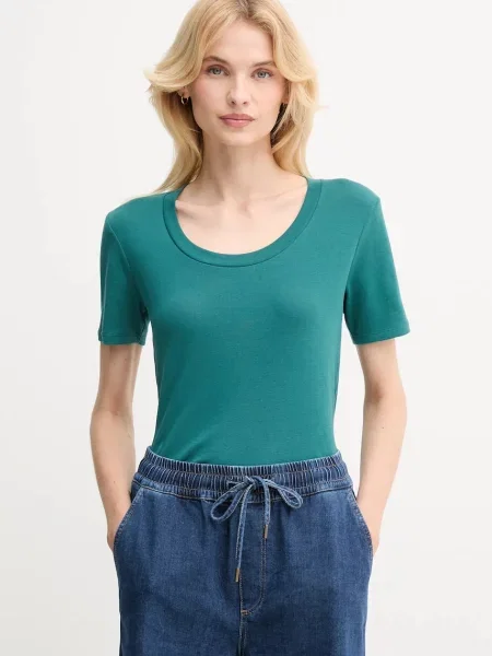 Тениска United Colors of Benetton дамска черно