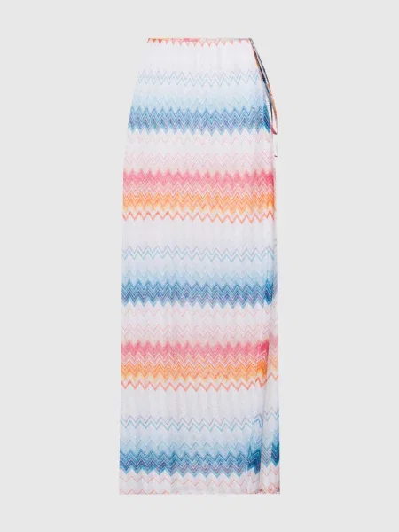 Пляжна спідниця на запах у візерунок з люрексом Missoni