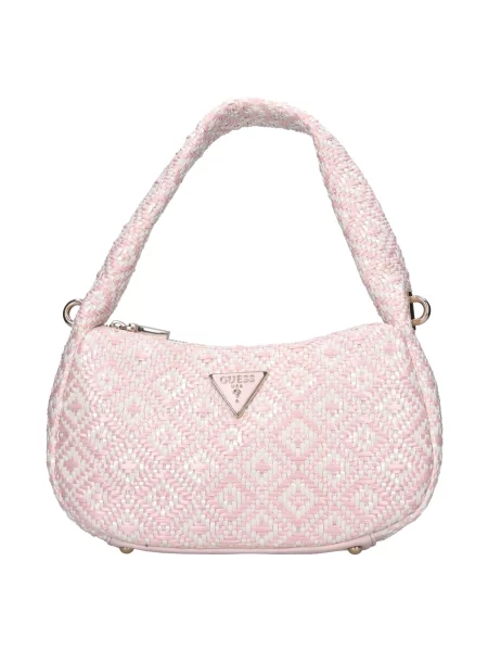 Torebka hobo Guess skórzana różowa