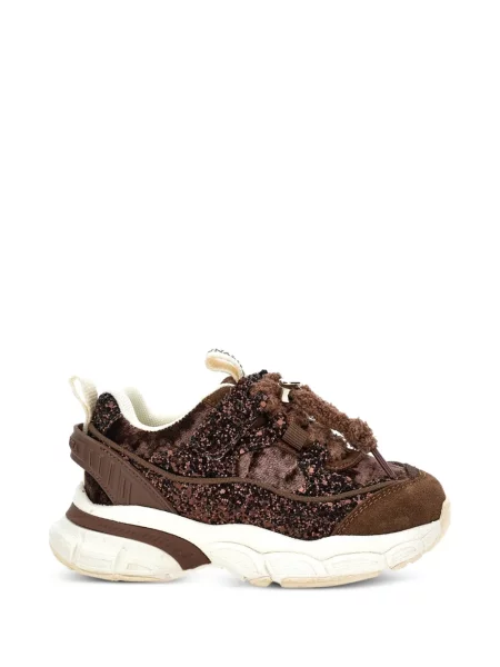 Sneakersy dziecięce Monnalisa brązowe