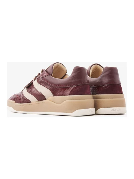 Sneakersy Via Vai skórzane czerwone