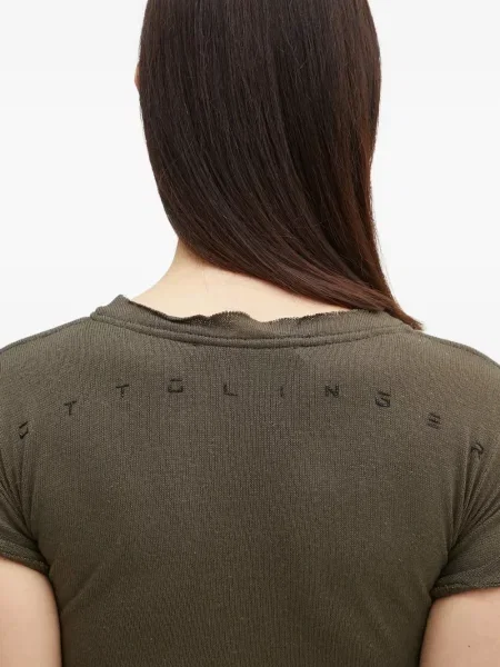 Top Ottolinger tricotate scurt verde