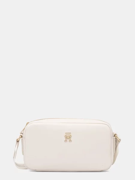 TOMMY HILFIGER Taška cez rameno ESSENTIAL krémová béžová